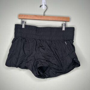 Free People Movement The Lo Way Home Black Shorts Women's Size Large L